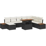 vidaXL Vrtnarska Sofka Set Set 9 Krem Ratan Kotna Sofka Pravokotna, (22064934) | Shoptok.si
