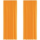 Voile zavjese s petljama 2 kom narančaste 140x260 cm | shoptok.hr