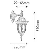 Rabalux milano spoljna zidna lampa 60W staro zlato IP43 | Eponuda.com