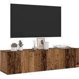 vidaXL Zidni TV ormarić staro drvo 120x30x30 cm konstruirano drvo Cijene