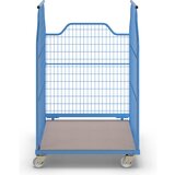 eurokraft pro univerzalni voziček Corlette® z mrežo, tip 1200, svetlo modre barve, VxŠxG 1850 x 1200 x 1150 mm | Shoptok.si