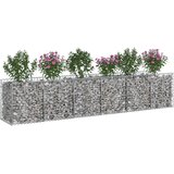  Gabionski uzdignuti krevet 2 pcs Srebrna | shoptok.hr