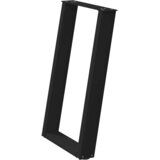  Noge za blagovaonski stol U-oblik 2 kom Crne 50 x (72-73) cm Čelik | shoptok.hr