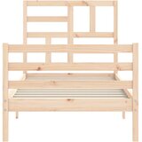  Okvir za krevet s uzglavljem 100x200 cm od masivnog drva | Eponuda.ba