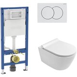 Geberit set duofix Delta01 ugradni vodokotlić i giusta ultima vortex wc šolja i slim soft close daska | Eponuda.com