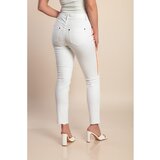 Fenzy Plus Size Oprijete Kavbojke, Bele | Shoptok.si