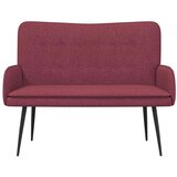 SOFA za dvije osobe boja crnog vina 115 x 61 x 87 cm tkanina | shoptok.hr