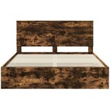  Okvir za krevet s ladicama Dimljeni hrast 160 x 200 cm | shoptok.hr