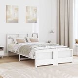  Konstrukcija postelje Bela 140 x 190 cm Konstruiran les, (5000127772) | Shoptok.si