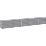  Povišeni vrtni krevet Siva 400 x 40 x 55 cm | shoptok.hr