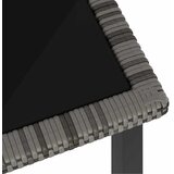  Vrtni blagovaonski stol sivi 70 x 70 x 73 cm od poliratana | shoptok.hr