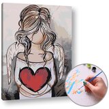 Artmie slika po brojevima angel 50x40 cm - bez rama