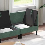  Komplet pohištva za dnevno sobo 3 pcs Morsko zelena Žamet, (5000272725) | Shoptok.si
