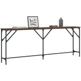  Konzolni stol boja smeđeg hrasta 200x29x75 cm konstruirano drvo | shoptok.hr