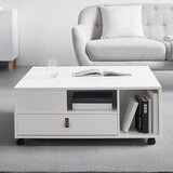 Bessagi Home klubska miza mick, bela, 2 predala, kolesca | Shoptok.si