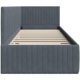  Kutni okvir kreveta Tamno siva 80 cm x 200 cm Baršun | shoptok.hr