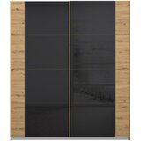Rauch Möbel omara z drsnimi vrati, antracit, hrast artisan | Shoptok.si