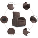  naslonjač na podizanje od umjetne kože smeđi | shoptok.hr
