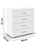 home24 KOMODA, bela | Shoptok.si