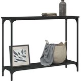  Konzolni stol crni 101 x 30,5 x 75 cm od konstruiranog drva | shoptok.hr