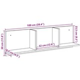 vidaXL zidni ormarić boja hrasta 100x16 5x30 cm od konstruiranog drva | shoptok.hr