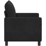 SOFA Crna 126 x 81 x 87,5 cm Baršun | shoptok.hr