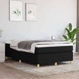  Box spring postelja z vzmetnico črn 120x200 cm blago, (20723385) Cene