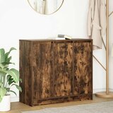 vidaXL Komoda dimljeni hrast 85x34x76 cm od konstruiranog drva | shoptok.hr