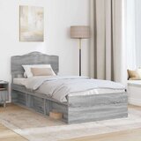  Okvir za krevet s uzglavljem Siva Sonoma 90 x 200 cm | shoptok.hr
