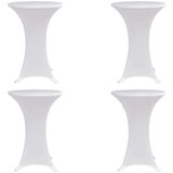 vidaXL navlaka za stol za stajanje Ø 60 cm bijela rastezljiva 4 kom Cijene