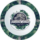  Jurassic World: Globoka plastična krožnik z vzorcem T-Rexa - primeren za mikrovalovno pečico | Shoptok.si