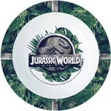 Jurassic World: Globoka plastična krožnik z vzorcem T-Rexa - primeren za mikrovalovno pečico