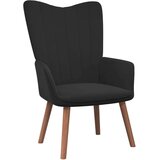 Stolica za opuštanje crna baršunasta | shoptok.hr