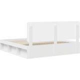  Krevetna konstrukcija Bijelo 180 x 200 cm Čvrsto borovo drvo | shoptok.hr