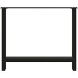 vidaXL Noge kavne mizice črna 2 kosa 90x(72-73) cm jeklo | Shoptok.si
