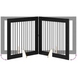  Vrata za pse s postoljem 2 pcs Crni hrast 100 x 100 cm | shoptok.hr