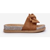 Boto FK1 Women's Platform Sandals with Bow Camel Aflia | shoptok.hr