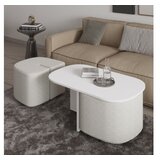 Hanah home set klub stolića, 2 dijela, bijela Slike