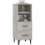  Komoda betonsko siva 34,5x34x90 cm konstruiran les, (20654224) | Shoptok.si