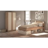 Marckeric Bela/naravna postelja v hrastovem dekorju s prostorom za shranjevanje brez letvenega dna 90x200 cm Albo – | Shoptok.si