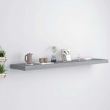  Plutajuća zidna polica siva 120 x 23 5 x 3 8 cm MDF Cijene
