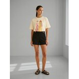 Sinsay Pamučna majica s modnim printom | shoptok.hr