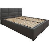 Hom`in OBLAZINJENA POSTELJA x , tekstil, leseni material siva | Shoptok.si