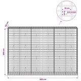  Gabion s žicom debljine 3 5 mm i mrežom 5x10 cm 300x50x200 cm - 50 cm 200 cm 300 cm | shoptok.hr