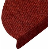  Prostirke za stepenice, samoljepljive, 10 kom, 56x17x3 cm, bordo crvene, poluokrugle | shoptok.hr