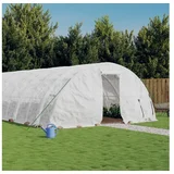 vidaXL Rastlinjak z jeklenim okvirjem bel 110 m 22x5x2,3 m