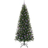 vidaXL Umestno božično drevo med 300 LED Zelena 210 cm PE in PVC | Shoptok.si