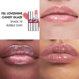 Yves Saint Laurent Loveshine Candy Glaze hidratantno sjajilo za usne za žene 18 Bubble Gum 3.2 g | shoptok.hr