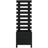  Sadilica sa stalkom crna 39x39 5x114 cm masivna borovina | shoptok.hr
