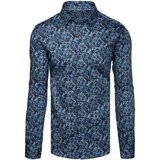 DStreet Koszula męska casualowa niebieska | Shoptok.si